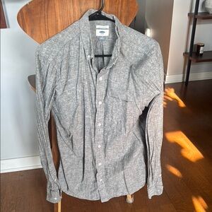 Gray Button-Up Shirt